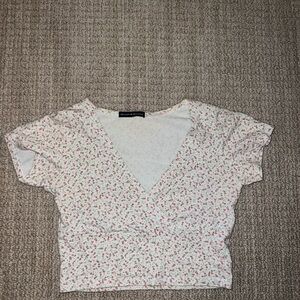 Floral V-Neck Top Brandy M